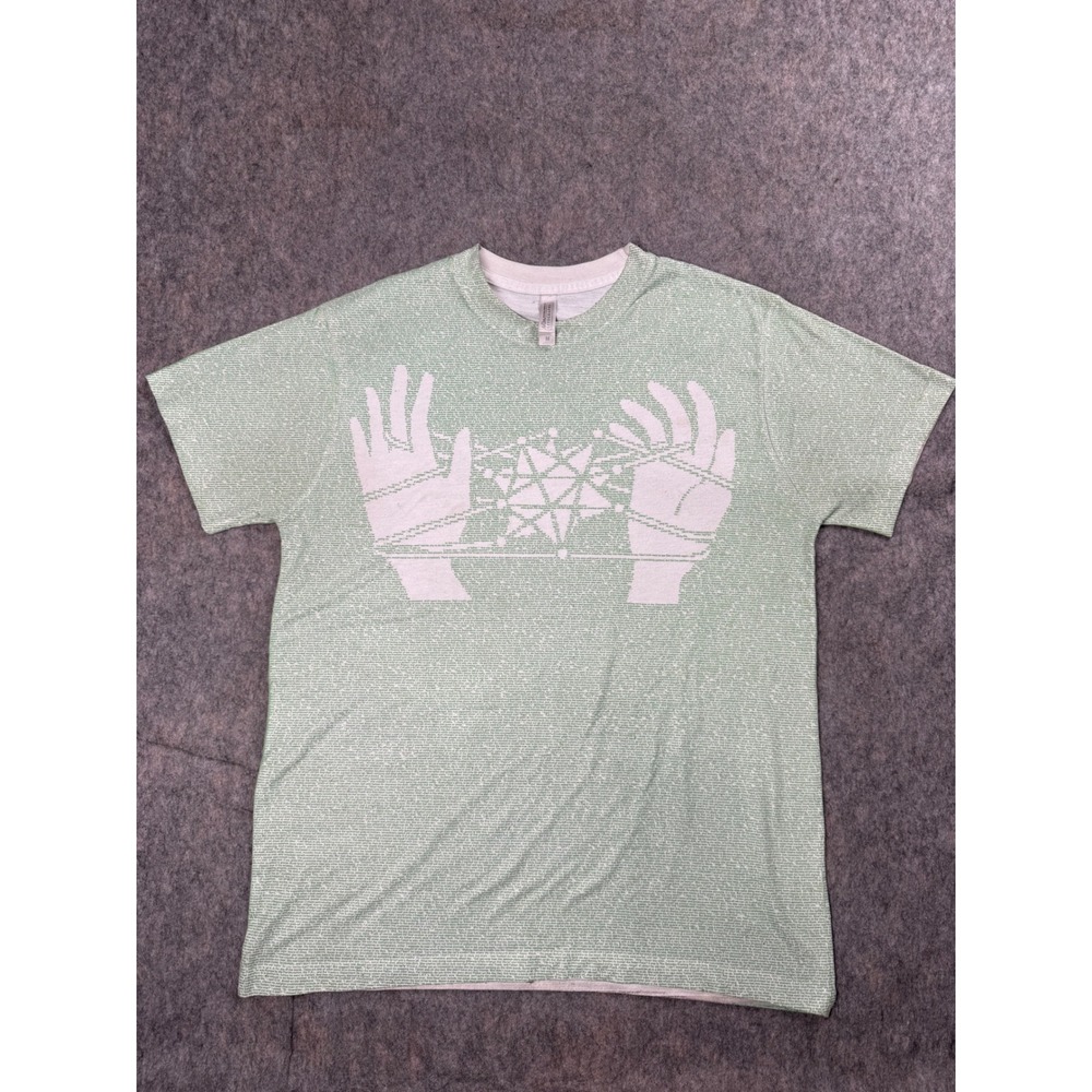 Litographs Cats Cradle T Shirt Mens Medium Green Cotton Kurt Vonnegut Book Art M
